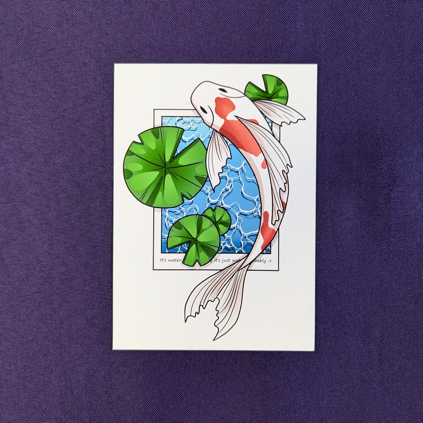 Koi Fish Poleroid Print