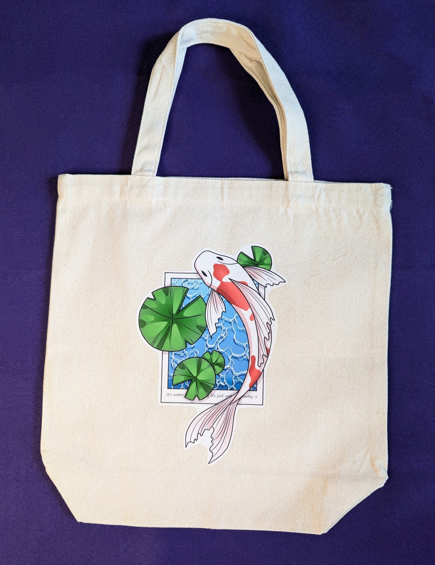 Koi Fish Polaroid Tote Bag