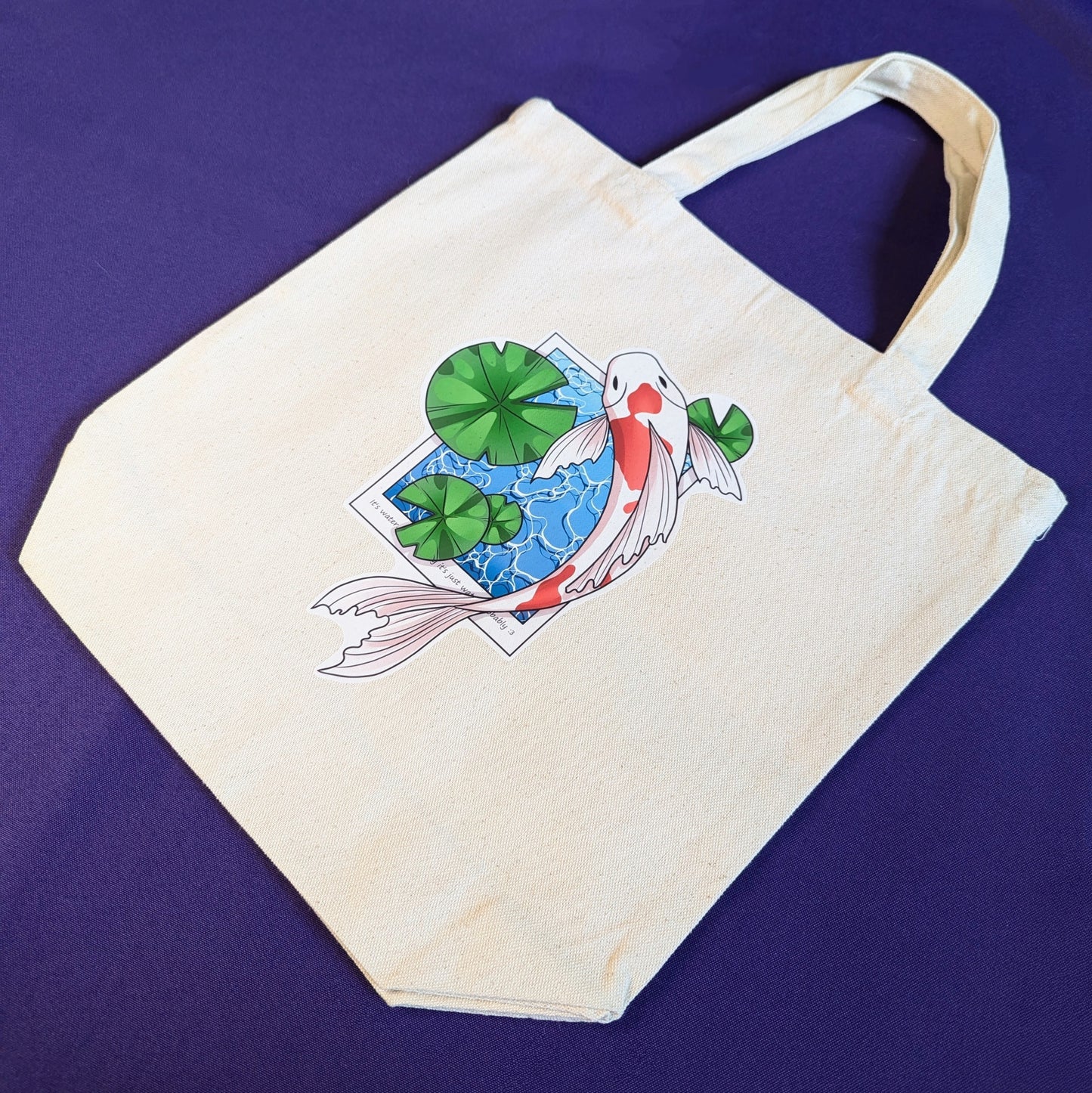 Koi Fish Polaroid Tote Bag