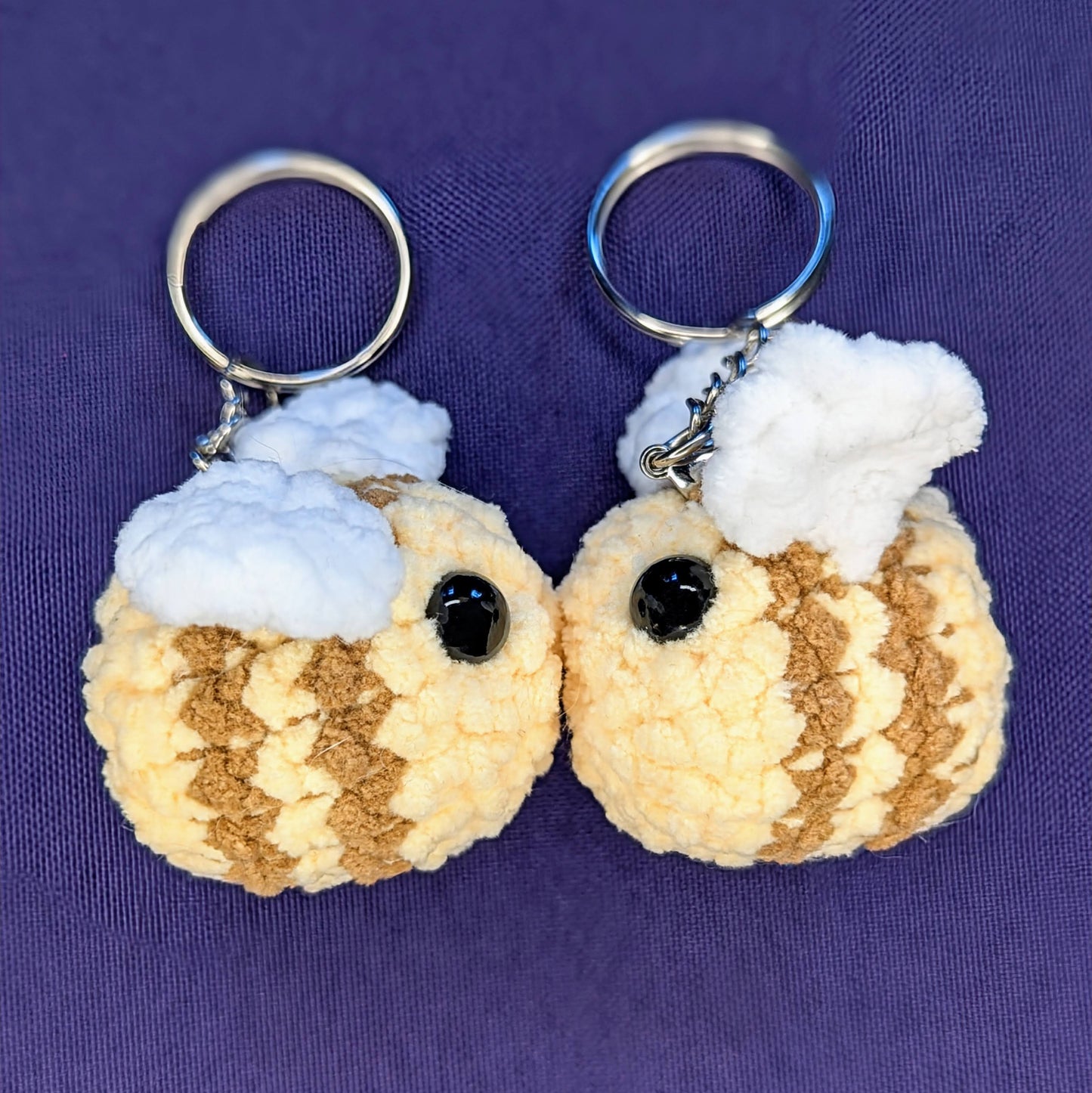 Crochet Bee Keychain