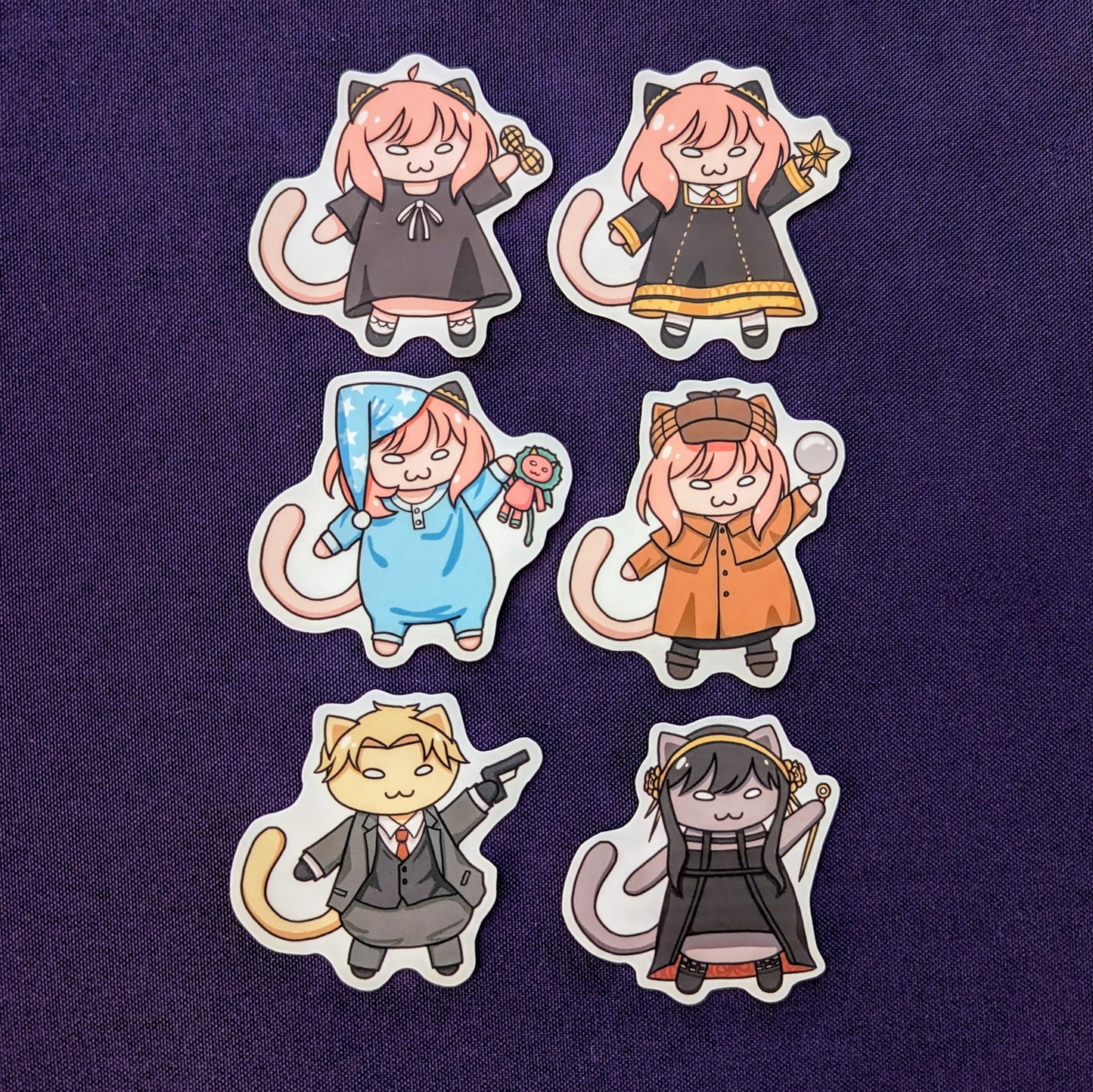 Spy x Family Cat Stickers