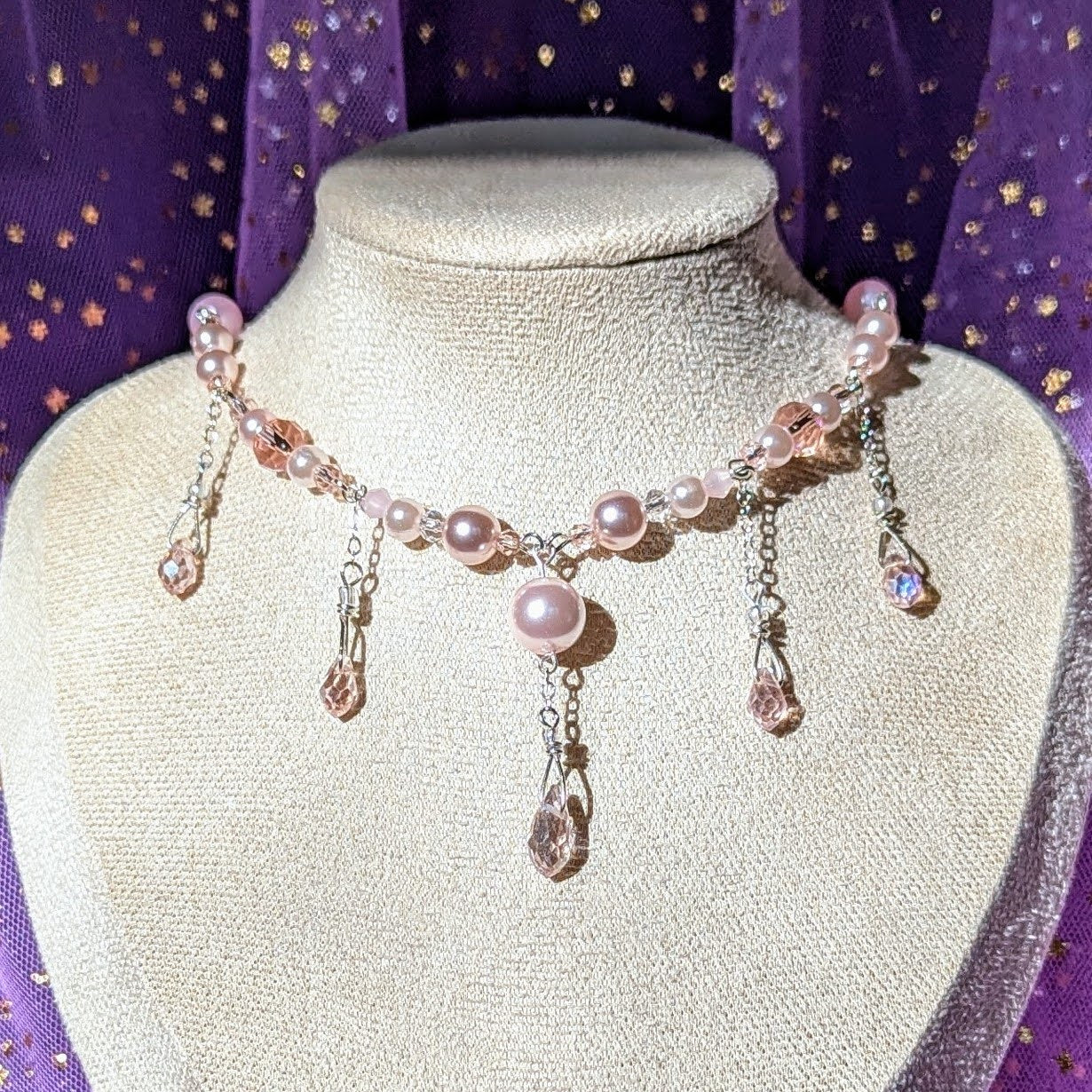 Cotton Candy Rain Necklace
