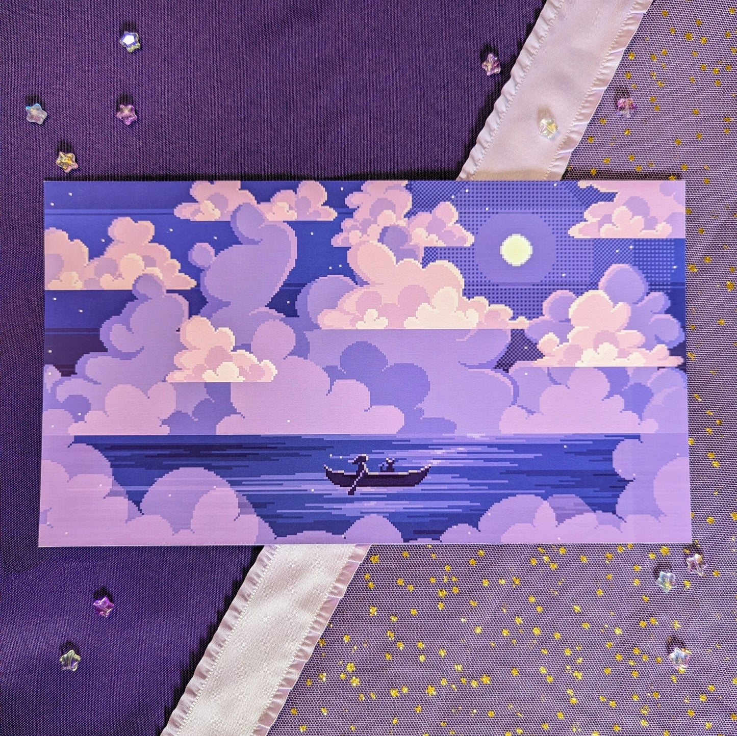 Purple Cloud Landscape Print