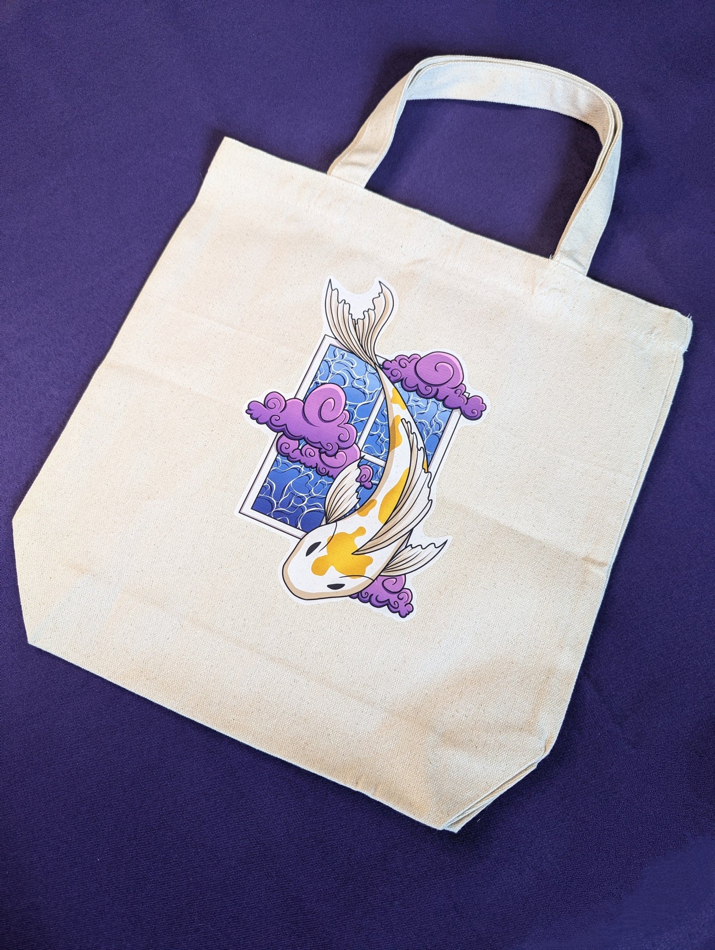 Koi Fish Window Tote Bag