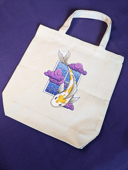 Koi Fish Window Tote Bag