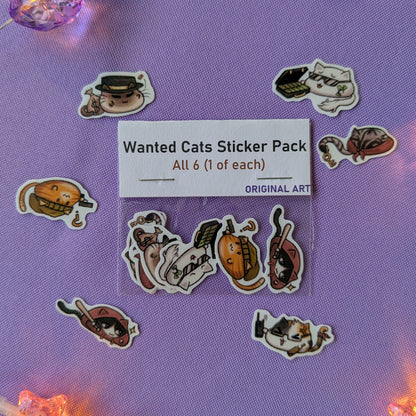 Wanted Cats Sticker Pack