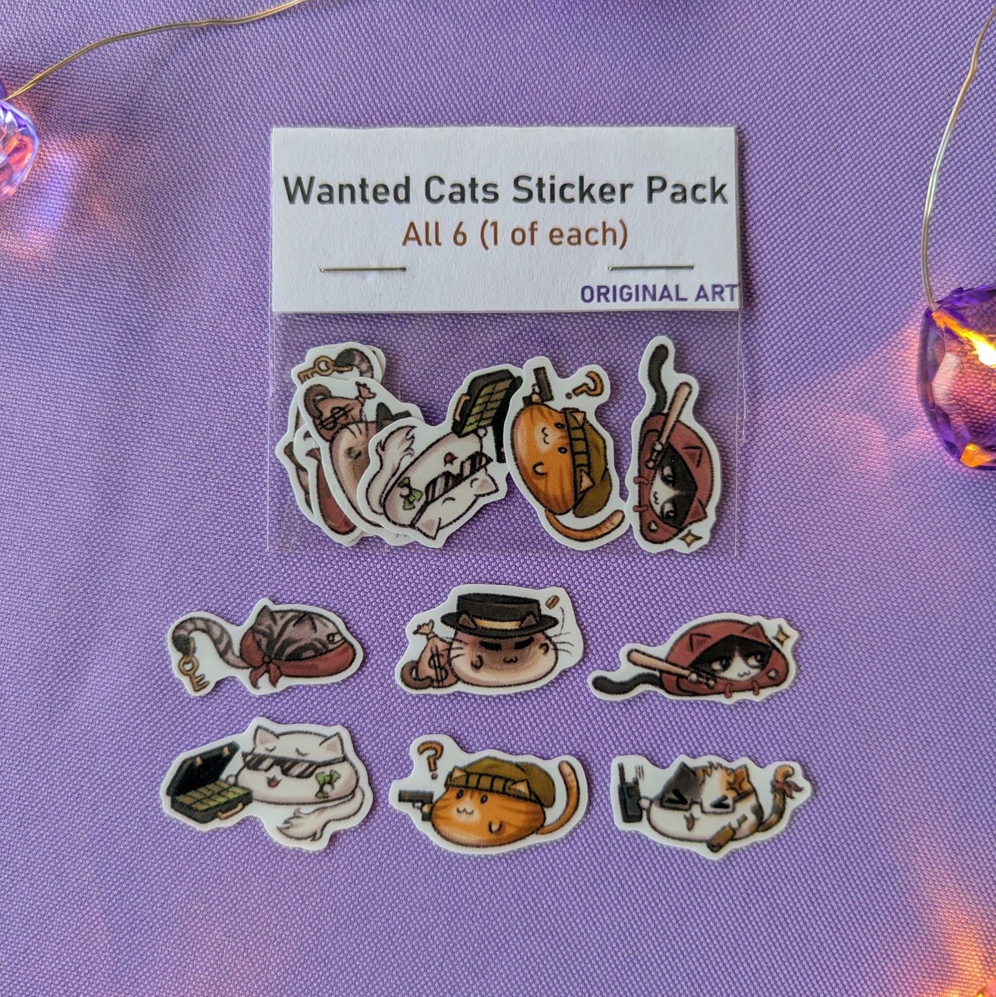 Wanted Cats Sticker Pack