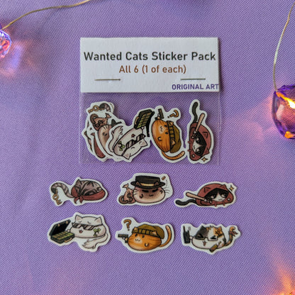 Wanted Cats Sticker Pack