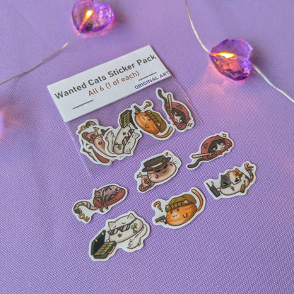 Wanted Cats Sticker Pack