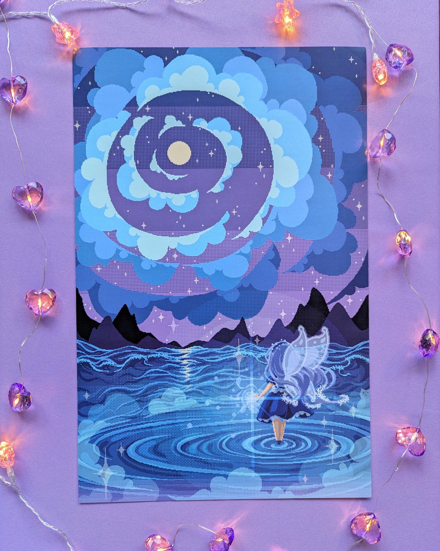 Rippling Moonlight Print