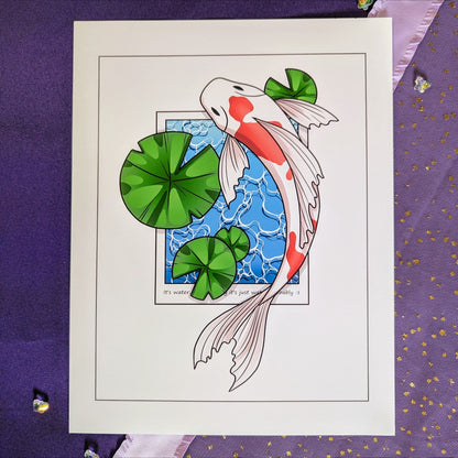 Koi Fish Poleroid Print