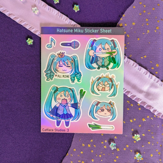 Hatsune Miku Sticker Sheet
